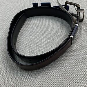 CLUBROOM Mens Brown Polyurethane Casual Belt S